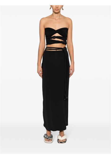 Black Sinara long skirt - women MAYGEL CORONEL | SKT009BLK